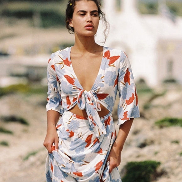 NWT L*SPACE Kellen Cutout Maxi Dress in Paloma Floral ✨HOST PICK ✨ - Picture 5 of 17